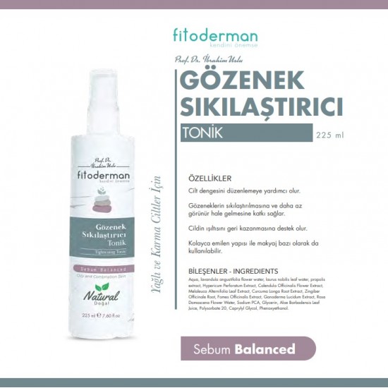 Fitoderman Gözenek Sıkılaştırıcı Tonik 225 mL