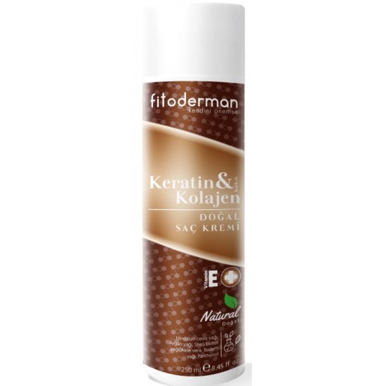 Fitoderman Keratin & Kolajen Katkılı Doğal Saç Kremi 250 mL